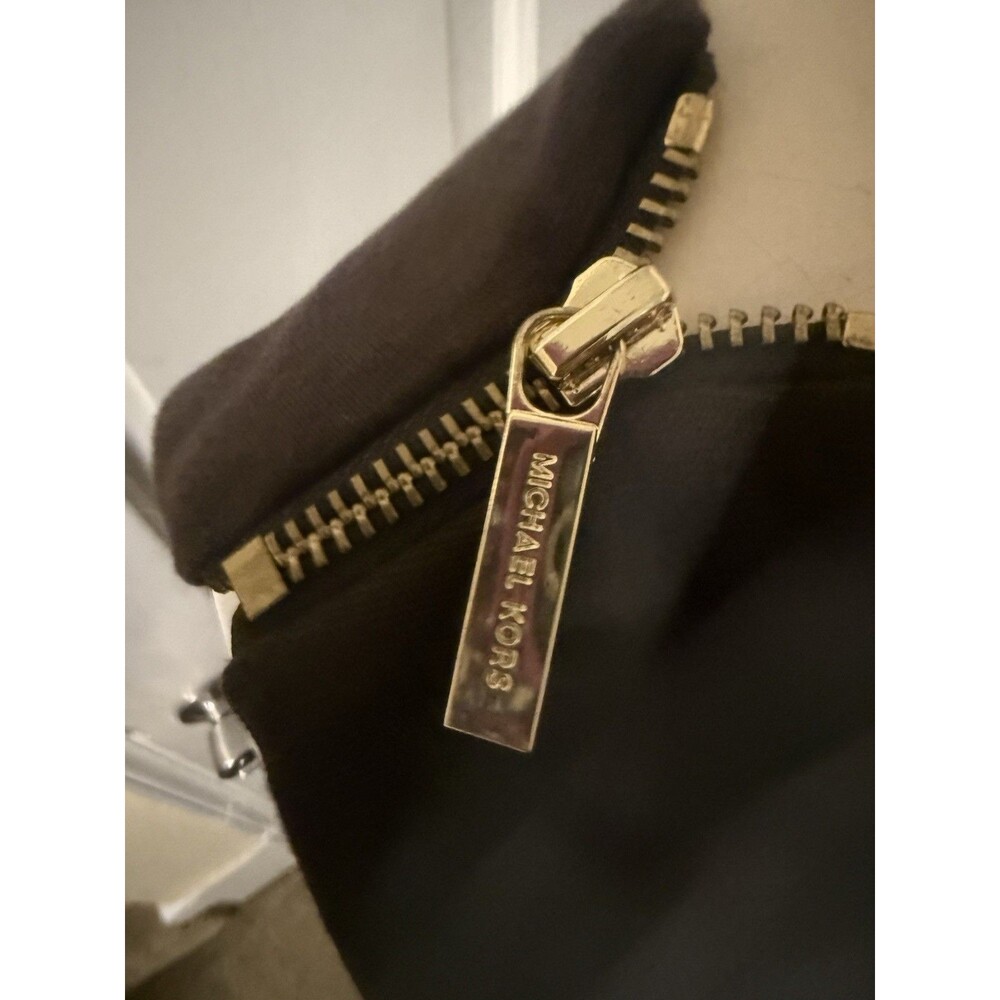 Michael Kors Sleeveless Dress with Gold Zippers on Sleeves Women Size 12
